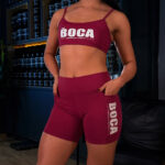 Conjunto Feminino Team Boca <small>(Top alça fina e shorts com bolso lateral)</small>
