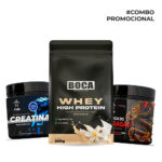 Combo ganho de massa <br><small>1  Whey High Protein + 1 Creatina + 1 Pré-treino Boca do dragão</small>